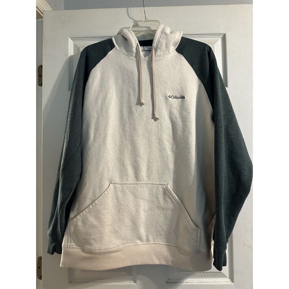 Columbia Men's XXL Hart Mountain II Hoodie Oatmeal Heather/ Spruce Heather - Picture 4 of 11